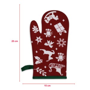 Christmas Printed Design 100% Cotton Customized <b>Oven</b> Mitten at Cheapest Price Manufacturer in India. - Product Image 5