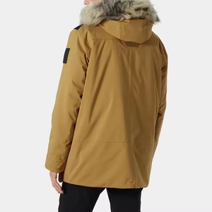 Men's Winter Casual Safari <b>Jacket</b> Canvas & Nylon Zipper <b>Mandarin</b> <b>Collar</b> Waterproof - Product Image 4