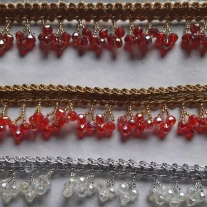 Flores Bordadas, Cuentas para Uñas, Malla de Encaje, Accesorios Decorativos para Vestidos de Novia, Cosidos a Mano - Product Image 2