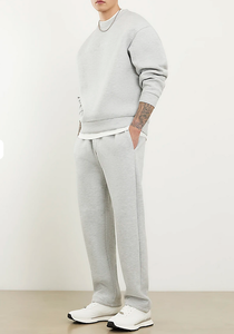 Conjunto Deportivo de Invierno para Hombre con Logotipo Personalizado OEM, Sudadera y Pantalones de Felpa Gruesa de 480 GSM, Tejido de Algodón/Poliéster - Product Image 5