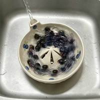 Verkoop Waterkeramiek Swirl Rinsing Berry Bowl Groentewasbak Keukenzeef Gootsteen Afvoermandje