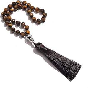 Rosarios Islámicos en Oferta 2026, Cuentas de Oración Musulmanas, Accesorios de Cristal, Tasbih, Cuentas de Oración de 10 mm, Cuentas de Rosario Naturales al por Mayor - Product Image 1