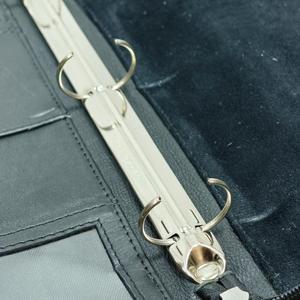 Portafolio Profesional de Cuero Genuino, Bolsa Duradera con Cierre de Cremallera Negra, Accesorio - Product Image 6