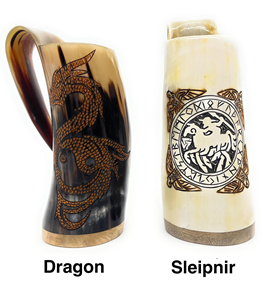 Jarra Vikinga de Cerveza con Diseño Decorativo Grabado, Estilo Medieval Pulido para Navidad y Año Nuevo, Competitiva - Product Image 5