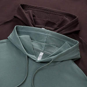 Mejor venta de alta calidad de algodón francés Terry Drop Shoulders Oversized Pullover Hoodies Plain Unisex Custom Hoodies - Product Image 2