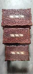 ชุดกล่องของขวัญไม้สุดหรู 3 ใบ งานแฮนด์เมดอเนกประสงค์ ดีไซน์ทันสมัย ปรับความจุได้ตามต้องการ - Product Image 3