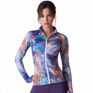Women's Sports Fitness Long Sleeve <b>Jackets</b> <b>Yoga</b> Long Sleeve Women Sport <b>Jacket</b> Zipper <b>Yoga</b> Wear Coat - Product Image 6