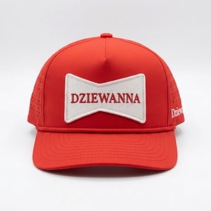 Gorra de Golf de 5 Paneles Personalizada con Parche Tejido, Perforaciones Láser, Visera Curva, Fabricante OEM de Marca Privada - Product Image 1