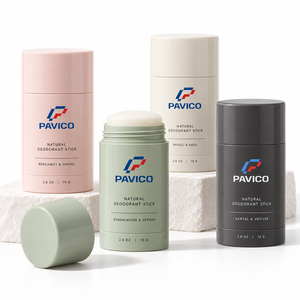 Contenant de stick déodorant personnalisé, emballage cosmétique avec bouchon à vis, couleur personnalisée, fabricant OEM ODM au Vietnam - Product Image 2