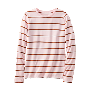 Camisetas a Rayas Elegantes de Manga Larga, Corte Ajustado, Diseño Personalizado, Orientadas a la Exportación, de Primera Calidad, para Mujer, Tallas Grandes - Product Image 1