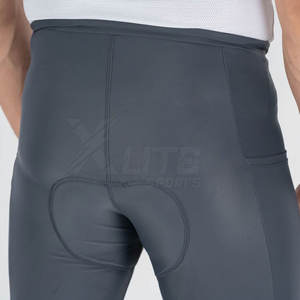 Collants de cyclisme légers et extensibles pour hommes en Spandex/Polyester, respirants, avec maille sans couture, fusion de haute qualité, ajustement flexible - Product Image 5