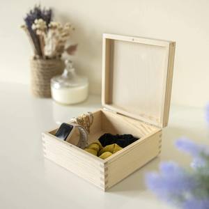 Boîte à tasses en bois en gros, différentes formes, boîte de rangement en bois massif, boîte cadeau en bois - Product Image 2