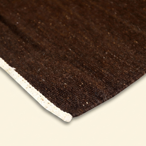 Espresso Velvet Dark <b>Brown</b> Hand Tufted Wool Rug Non-Slip Eco-Friendly Solid Textured Area Carpet for Living Room Bedroom Hotel - Product Image 6