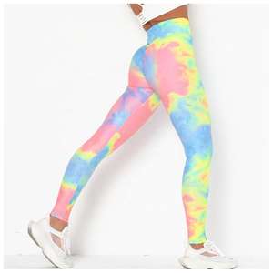 Leggings Deportivos de Yoga con Estampado por Sublimación al por Mayor, Leggings Deportivos para Gimnasio, Leggings Estampados para Mujer con Efecto Push-Up, Leggings Ajustados para Entrenamiento en Venta - Product Image 3