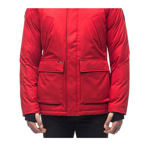 Parka de haute qualité pour homme, veste longue matelassée à capuche, manteau d'hiver pour l'extérieur, veste en fourrure de raton laveur véritable naturelle - Product Image 5