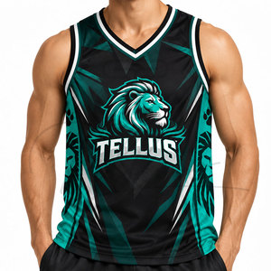 Camiseta de Baloncesto para Hombre al por Mayor, Unisex, Transpirable, Ecológica, Sublimada, de Poliéster, Uniforme Personalizado para Equipo - Product Image 5