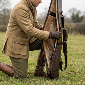Funda vertical para pistola de caza de cuero genuino OEM, personalizable en color, de alta calidad, con logotipo/tamaño personalizado, en venta. - Product Image 4