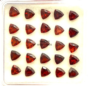 6mm Natural <b>Garnet</b> Trillion Cut Loose Gemstone Faceted <b>Garnet</b> Stone For Jewelry Making Calibrated Wholesale Bulk By Manufacturer - Product Image 4