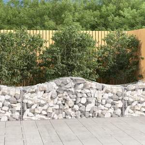 Juego de 4 cestas de gabion de hierro galvanizado plateado, tipo rectangular, para almacenamiento organizado, estilo industrial, cestas de alambre - Product Image 1
