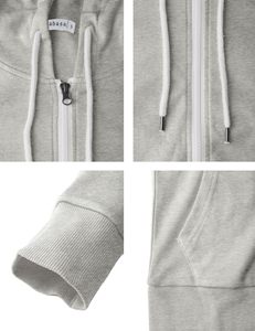 Servicio OEM, Sudadera Ligera con Cierre para Mujer, Perfecta para el Frío, Personalizada, 100% Algodón, Nueva Llegada, Suave, Top Ventas - Product Image 2