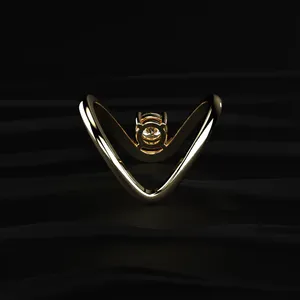 Bague solitaire en diamant CVD taille ronde 1 carat, luxe enveloppé dans un anneau, clarté D-E VVS-VS, certifié IGI, provenant d'un fournisseur indien. - Product Image 2