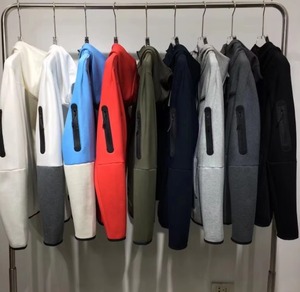 ชุดวอร์มเทคซิปเต็มตัวแบบทอผ้าล้างสี รุ่น 2026 สีรันเนอร์  พร้อมโลโก้  ชุดวอร์มเทค  ฮู้ดดี้ กางเกงจ็อกกิ้ง - Product Image 4