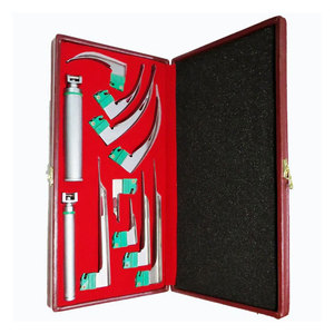 Ensemble de laryngoscopes en acier inoxydable, dispositif médical certifié CE Classe I ISO13485, diagnostic de la gorge, examen des voies respiratoires pour les hôpitaux - Product Image 2