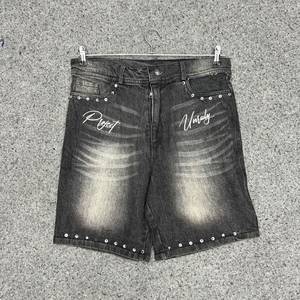 The <b>Only</b> Culture <b>Men's</b> Black Cotton Shorts Elastic Waist Street Style Letter Print Front Logo Breathable Knitted - Product Image 4