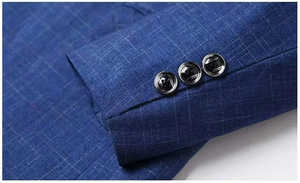 Veste de costume homme respirante de qualité supérieure, style actuel, simple boutonnage, en polyester et coton, disponible sur commande - Product Image 6