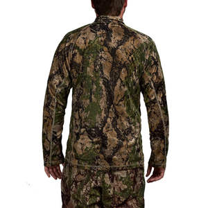 Chemise thermique tactique de chasse camouflage personnalisée pour homme, à séchage rapide, avec fermeture éclair 1/4, manches longues, pour la pêche et la randonnée en extérieur - Product Image 6