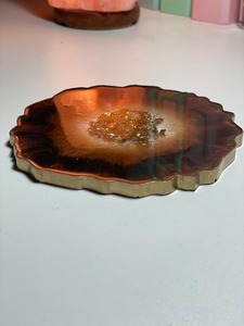 High Gloss Epoxy Resin Tea Coffee Coaster Set with <b>Stand</b> Resin Coaster Set Custom Shape Round Square Heat Resistant <b>Drink</b> Coast - Product Image 3