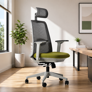 เก้าอี้สำนักงาน/เกมมิ่ง KINSHA รุ่น Ergonomic Mesh Lift ปรับระดับได้ พร้อมที่วางแขนและพนักพิงศีรษะ ฐานพลาสติก หมุนได้ ดีไซน์ร่วมสมัย รับน้ำหนักได้มาก - Product Image 1