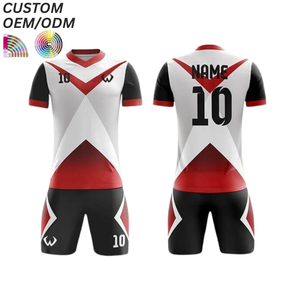 Tenue de football respirante, maillot d'entraînement court uni personnalisé, kit d'équipe, support OEM ODM pour la fabrication de vêtements en gros - Product Image 5