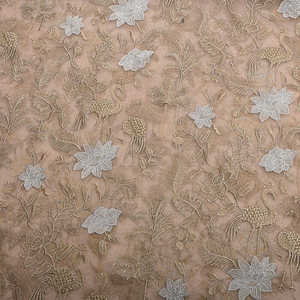 Tela de Chifón Bordada Malty Dobby, 100% Poliéster, Transpirable, Ecológica, de Peso Medio, para Bodas, Color Personalizado - Product Image 2