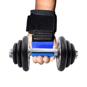 Crochets de musculation robustes avec sangles rembourrées, crochets métalliques - Accessoires d'entraînement unisexes respirants et antidérapants pour tractions et soulevés de terre - Product Image 4