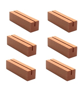 Home <b>Storage</b> Product Wood Card School Use Wholesale Table Decorative Office Home Hotel Desk Top Wood And Resin Card Holder - Product Image 2