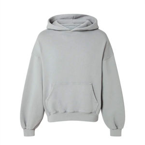 Sweat-shirts à capuche personnalisés pour hommes, 100% coton, unisexe, en molleton, couleur unie, coupe ample, vêtements décontractés, sweat-shirt en coton tricoté - Product Image 1