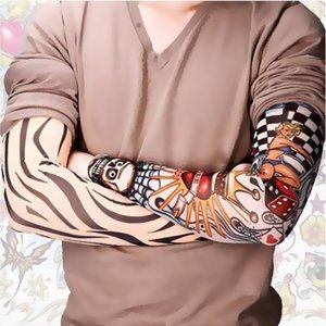 Mangas de Ciclismo con Estampados de Dragón y Tatuajes, Protección Anti-UV para Adultos, Unisex, de Poliéster - Product Image 4