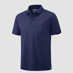 Polo à manches courtes pour homme, couleur unie, tissu Oxford en coton, style décontracté, coupe classique, col boutonné, anti-plis - Product Image 6