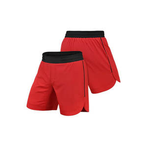 Shorts MMA UFC personnalisables, service OEM, design par sublimation tendance, marque privée, fermeture éclair, écologiques, couleur unie - Product Image 3