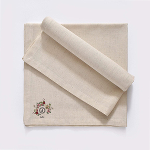 Servilletas de tela para la cena, mezcla de algodón y lino, paquete de 12, calidad premium natural, esquinas mitradas para uso diario, preencogidas, 20x20 pulgadas - Product Image 6