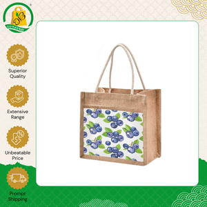 Excellent Quality Wholesale Price Daily Usage Jute Bag Eco-Friendly Shopping Tote Bag with Webbing Padded Handle for Sale - Product Image 2