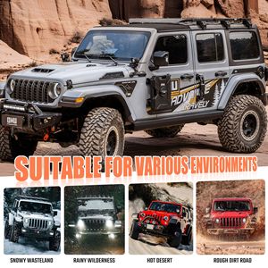 Contenitore per Benzina da 10L (2,64 Galloni) da Montare sulla Portiera, Compatibile con Jeep Wrangler JK JL JT 2007-2023, Set con Rampe e Scale - Product Image 2