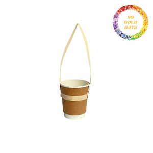 Poignée réutilisable en bambou pour tasses à bubble tea et café, et service de boissons écoresponsable - Product Image 4