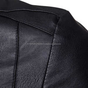 New Arrival Custom Windproof Casual Black Riding Biker Motorcycle Men <b>Leather</b> <b>Jackets</b> Stylish Fashion Genuine <b>Leather</b> <b>Jackets</b> - Product Image 6