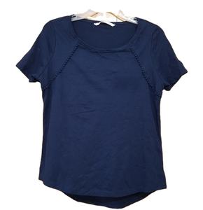 Camiseta de Color Sólido para Mujer, Marca de Exportación de Bangladesh, para Uso Casual de Primavera, Algodón, Tallas XS-XL, Lote/Envío de Stock Limitado - Product Image 1