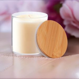 Pot à bougie de luxe personnalisé avec logo, en verre épais, bord fleuri, pour bougies parfumées, vente en gros - Product Image 1