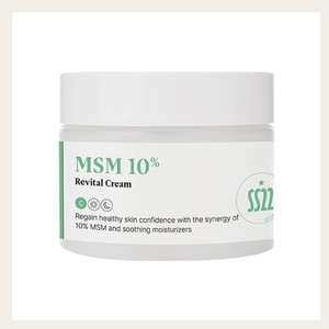 Crème visage SS22 MSM 10% Revital Cream, crème régénérante pour le visage, crème visage pour hommes, crème visage GHKCU, crème visage TWG, crème visage éclatante - Product Image 1