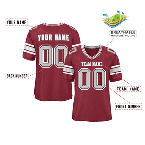 100% polyester, nouvelle arrivée, maillots de football américain personnalisés de haute qualité, vente chaude, nouveau design personnalisé - Product Image 5