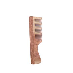 Peine de madera de bambú para masaje del cuero cabelludo, de dientes anchos, para desenredar el cabello, la mejor calidad - Product Image 1